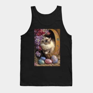 Himalayan Cat Easter Card Tank Top